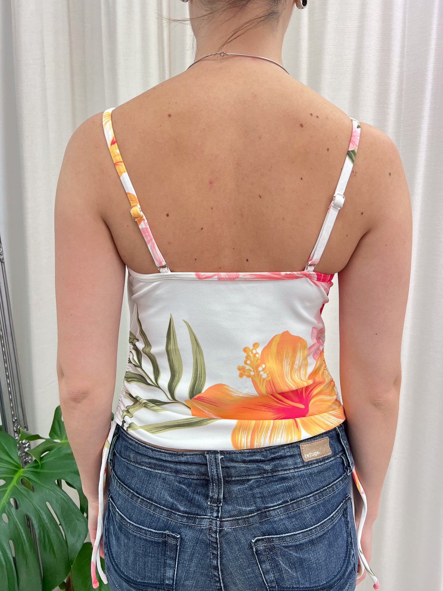 White Hibiscus Tankini