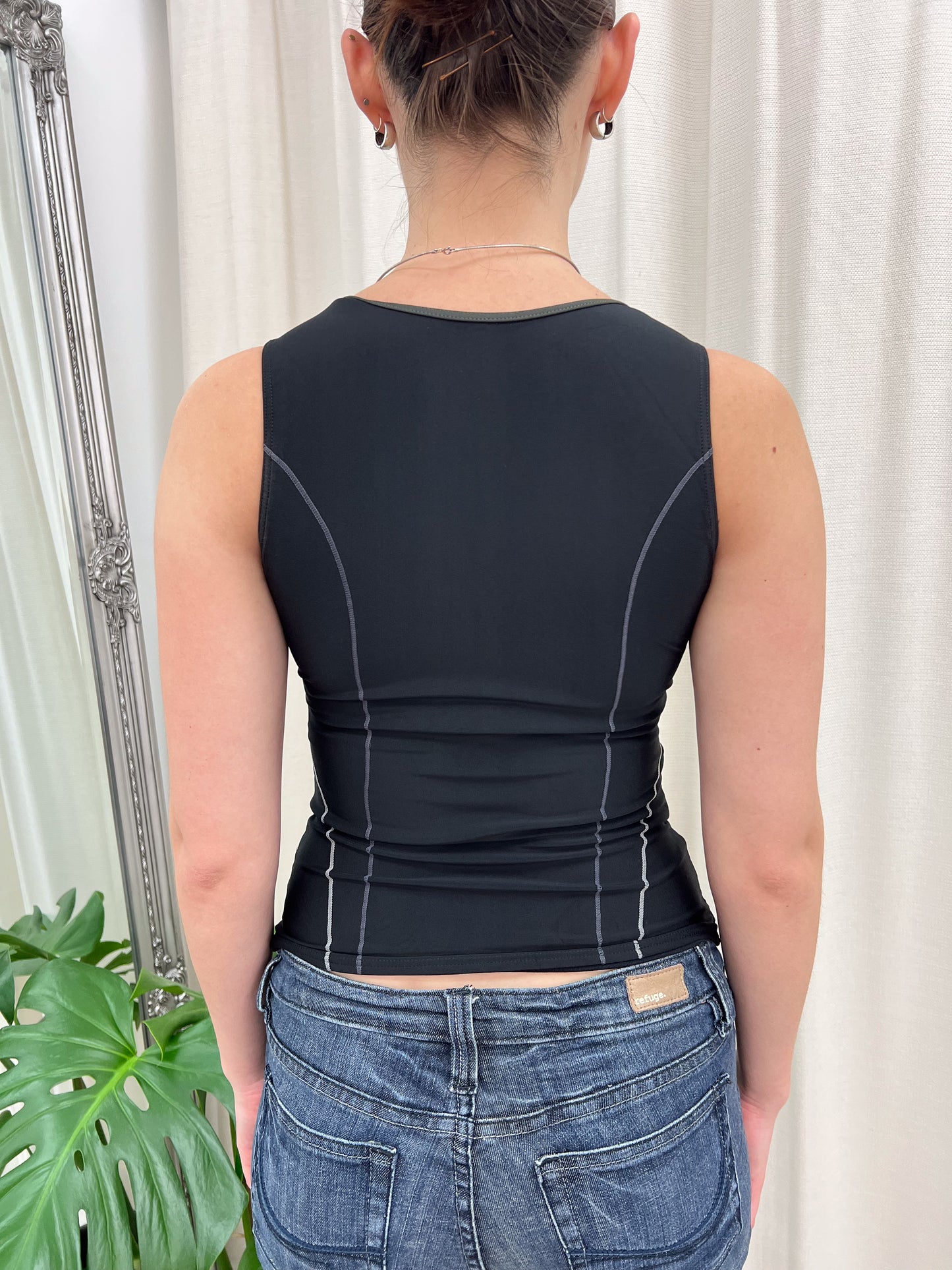 Black & Blue Sports Tank