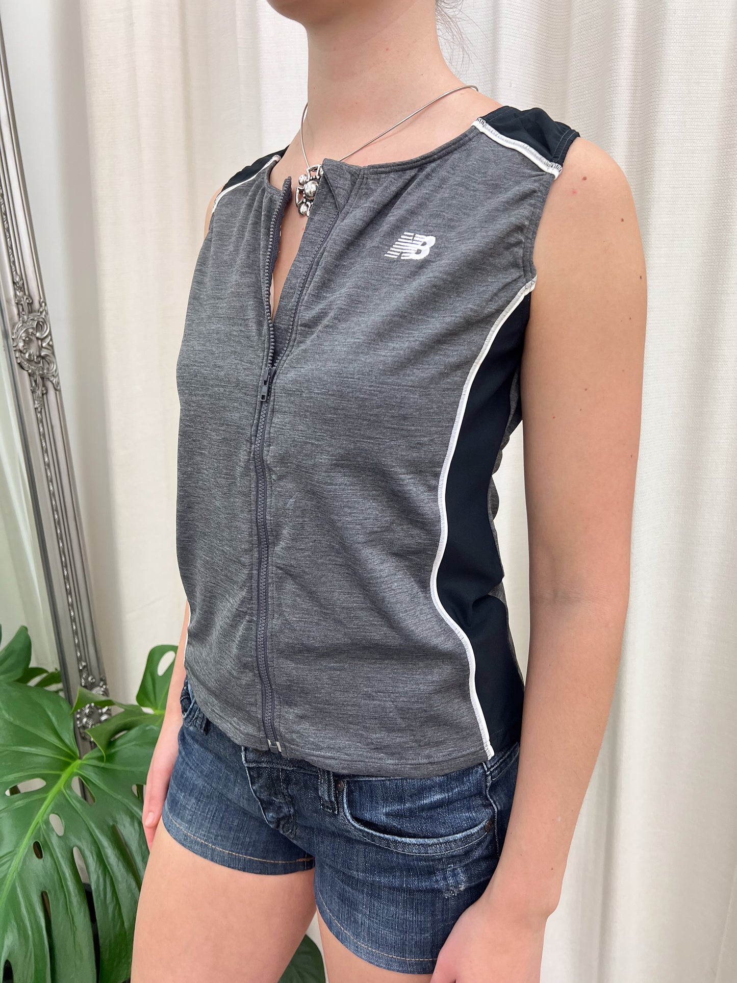 Grey & Black Sports Tank