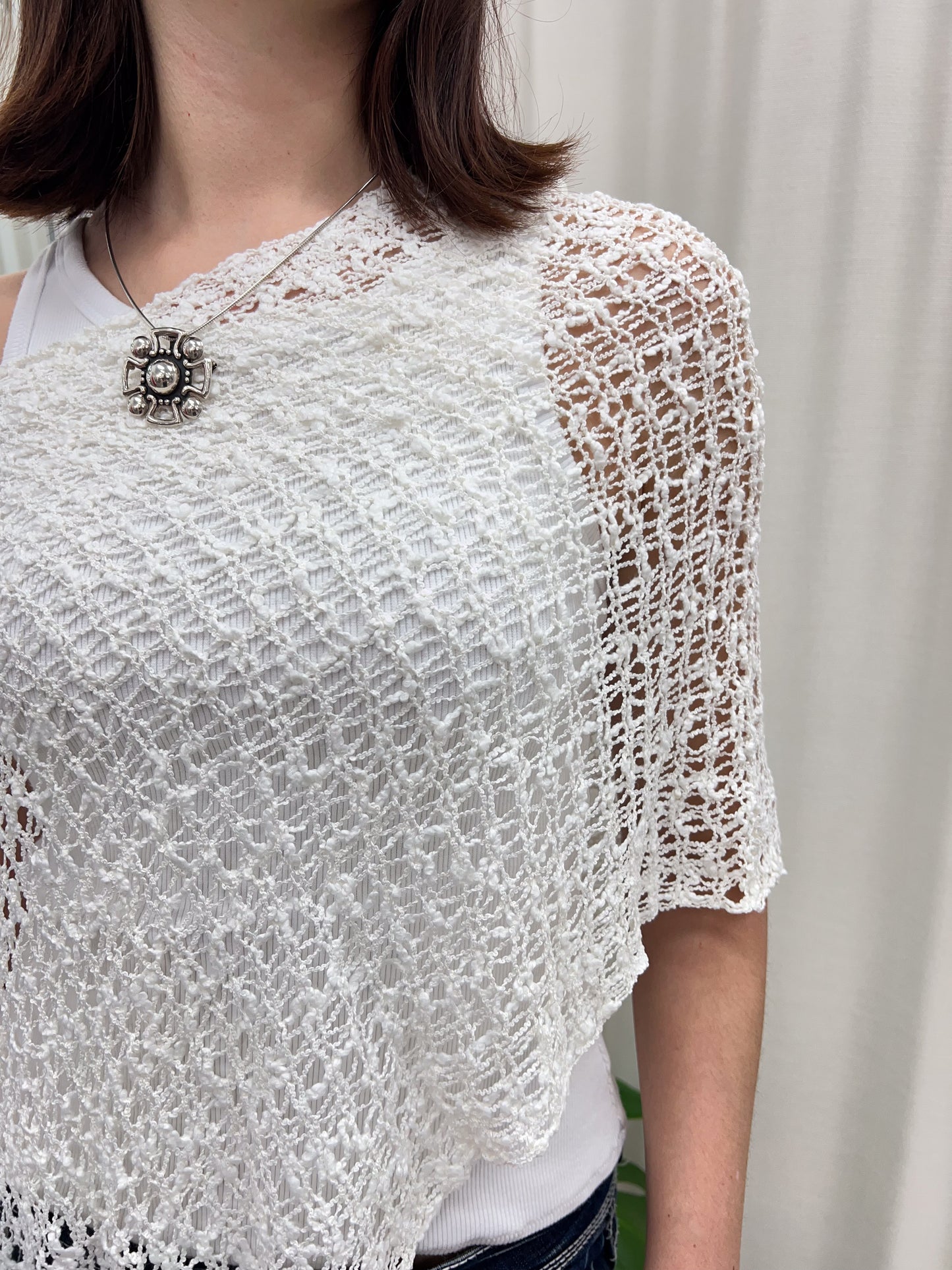 Festival Poncho - White