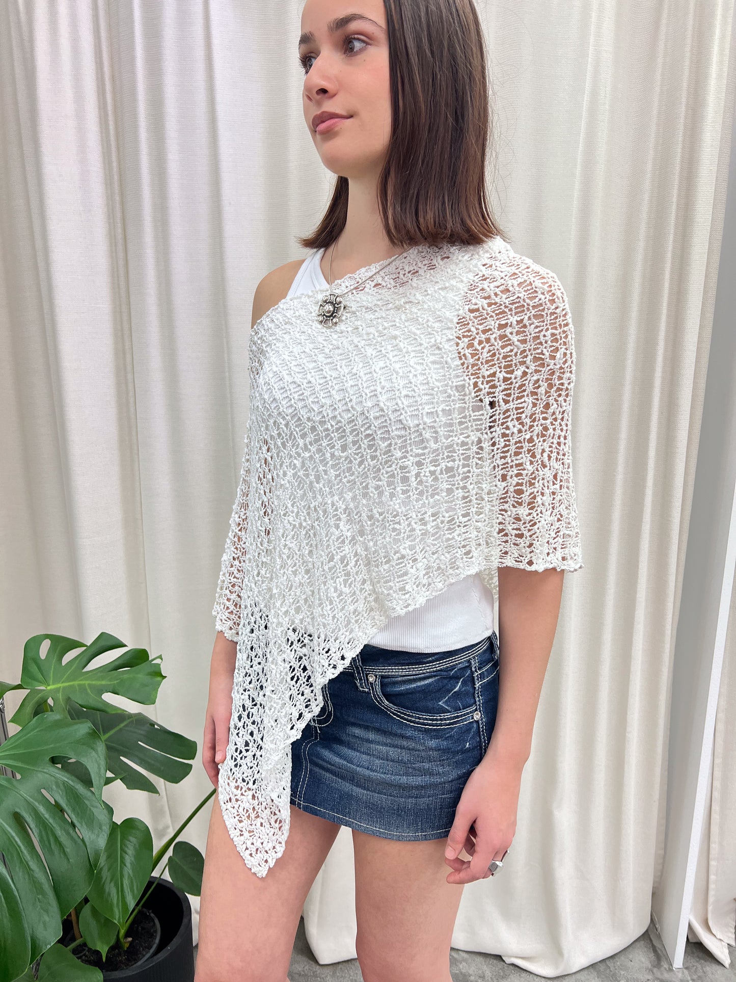 Festival Poncho - White