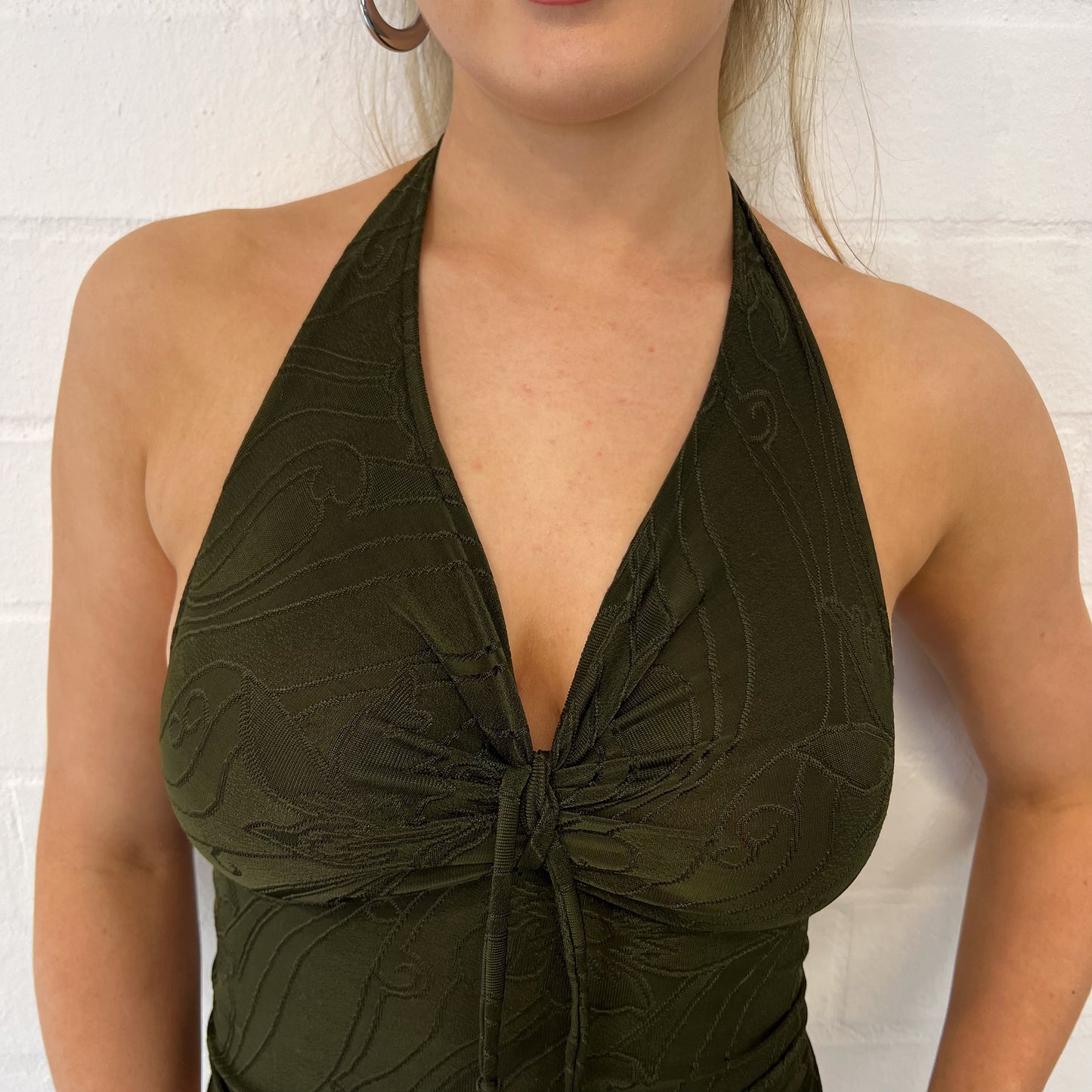 Dylan Halter Top / Khaki Texture