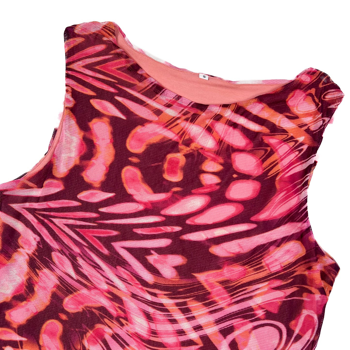 Cameron Mesh Tank / Fuschia Swirl