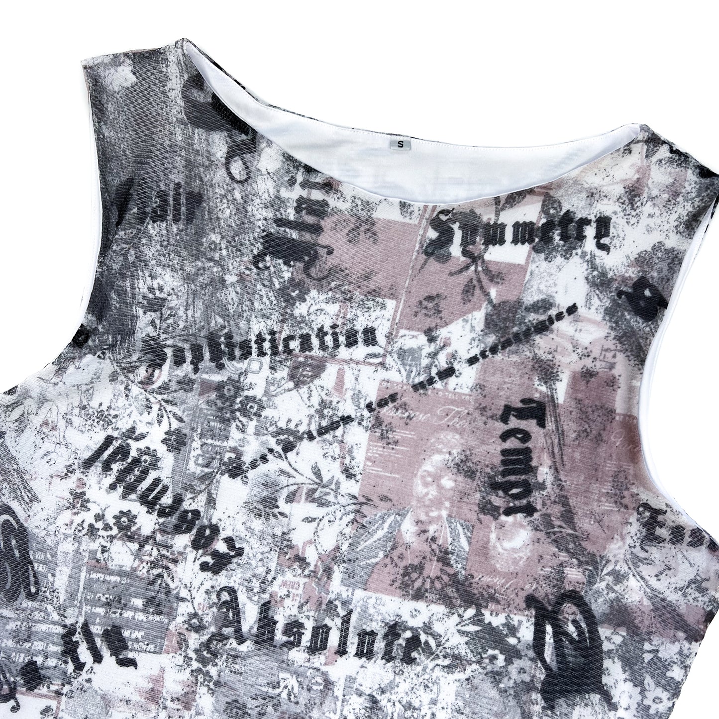 Cameron Mesh Tank / Collage