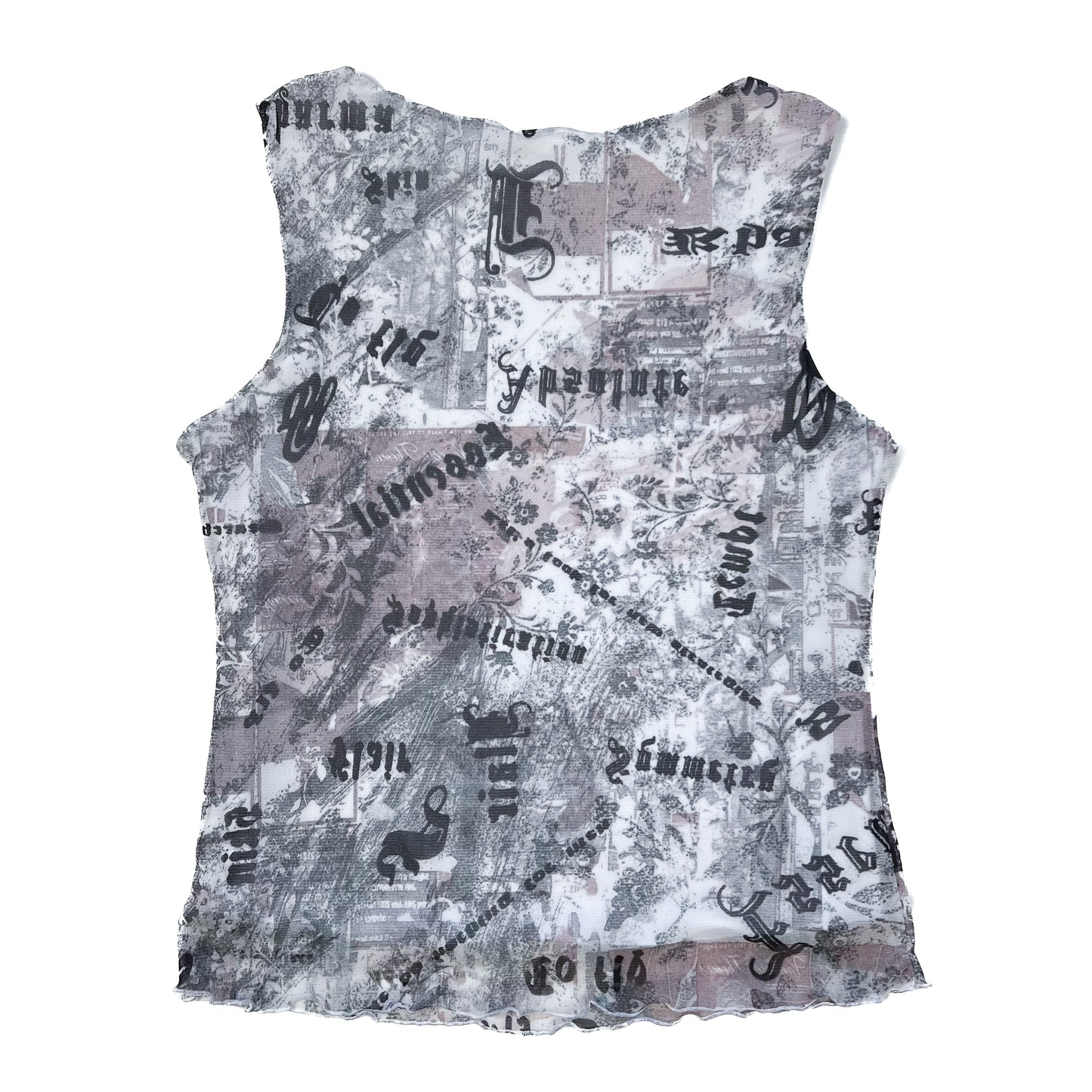 Cameron Mesh Tank / Collage