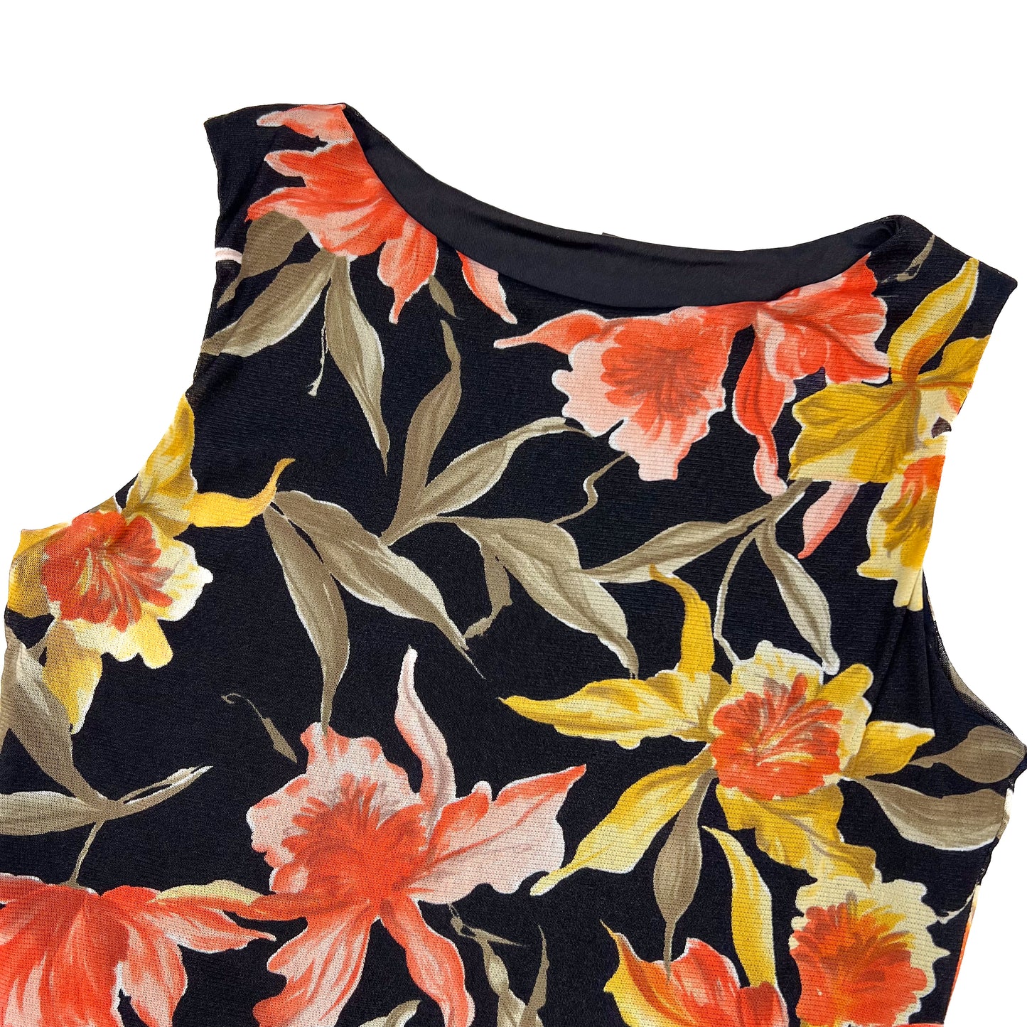 Cameron Mesh Tank / Black Tropical