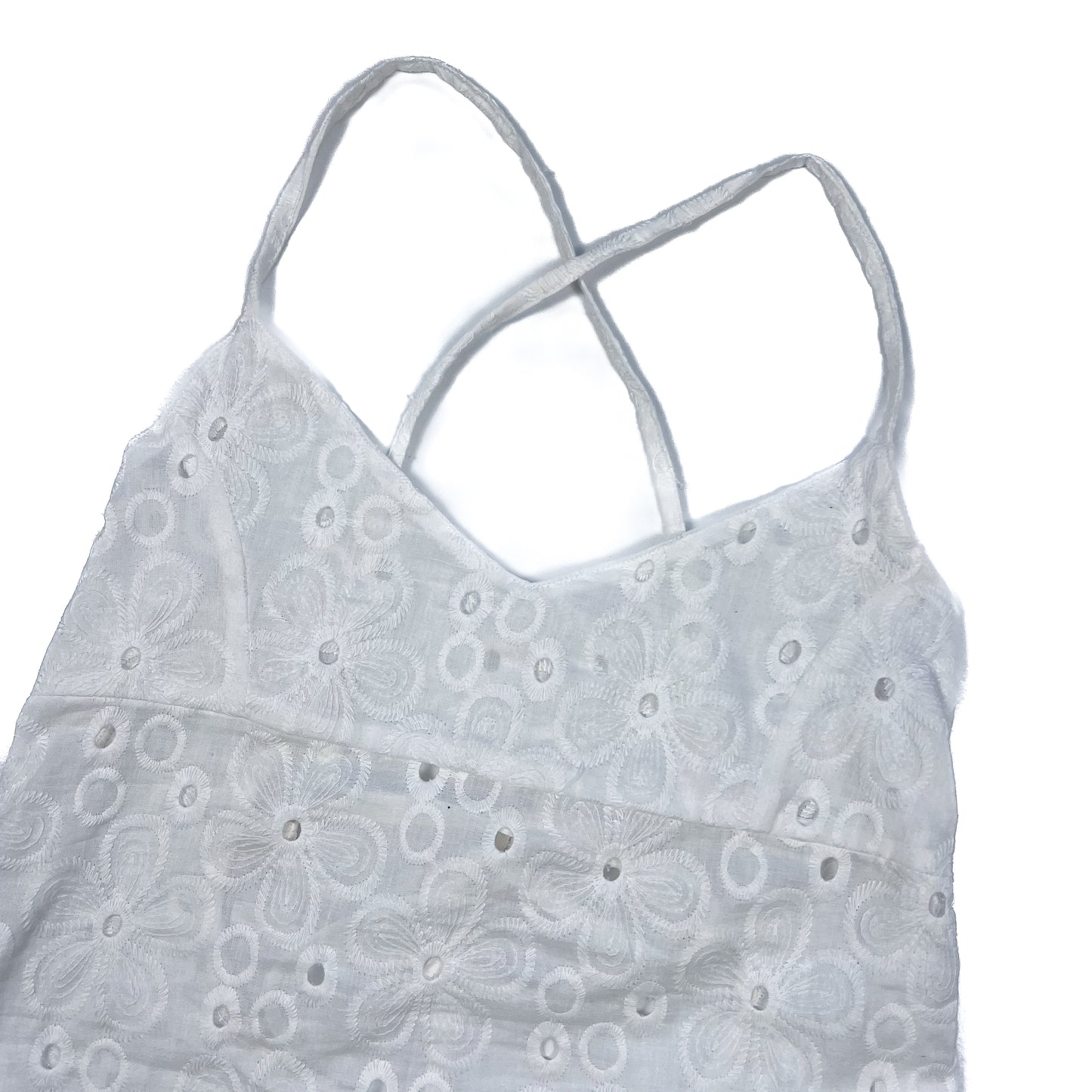 Andi Lace Tie Top / White Broderie