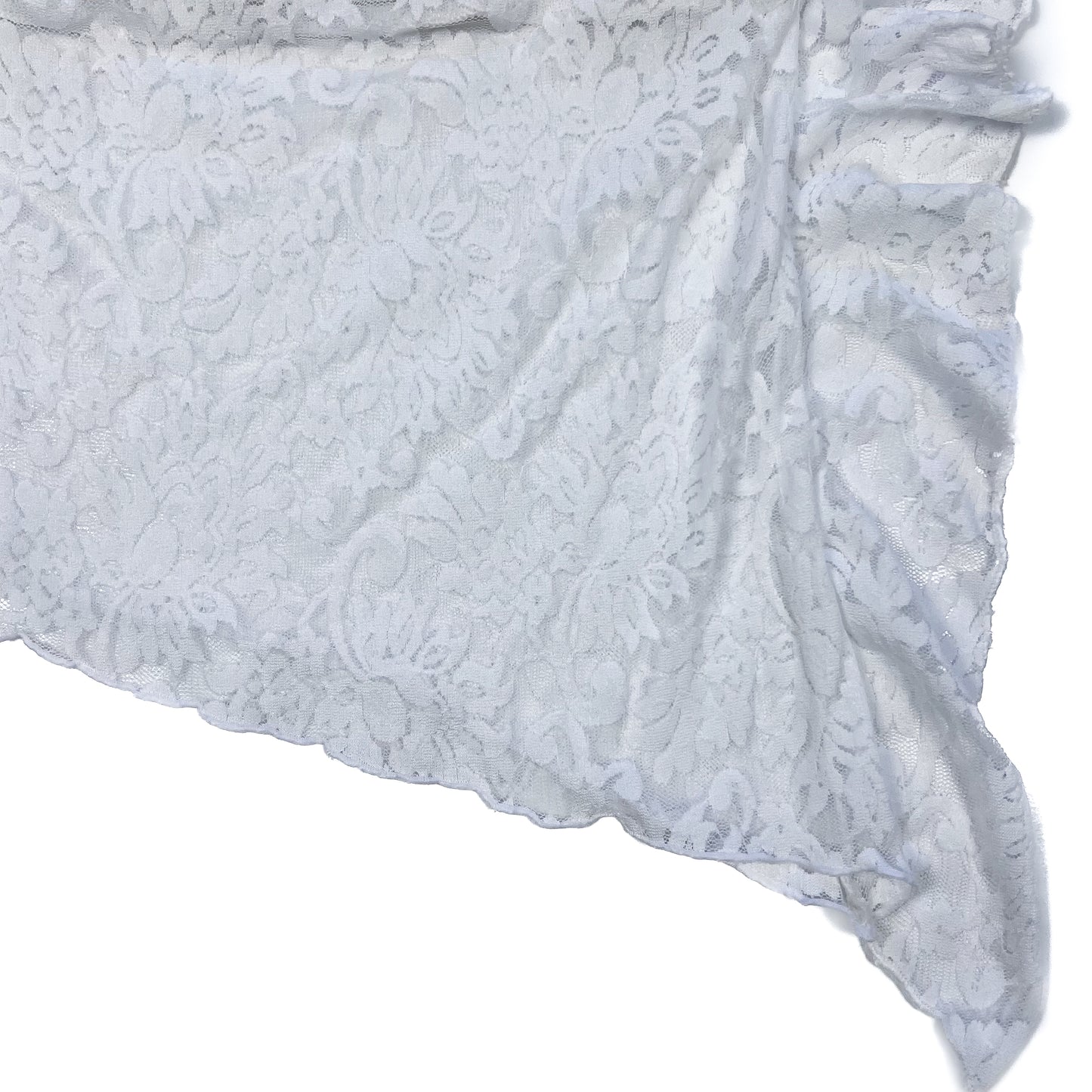 Buffy Strapless Top / White Lace