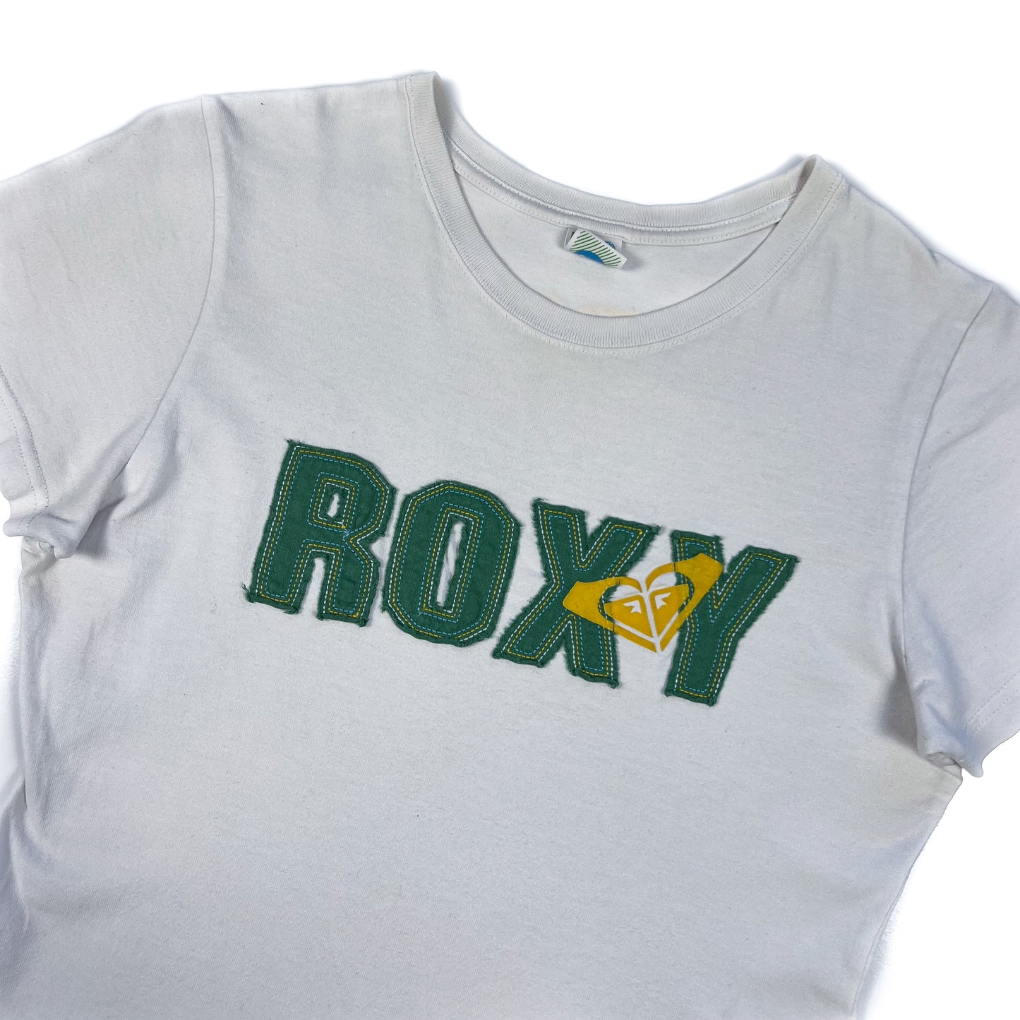 White Roxy Baby Tee