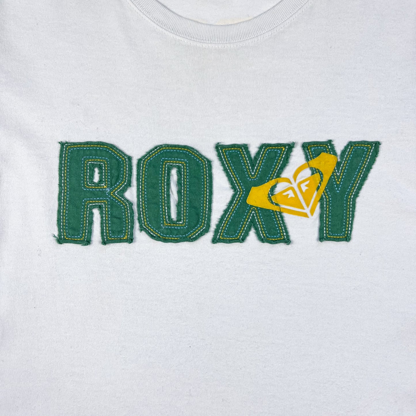 White Roxy Baby Tee