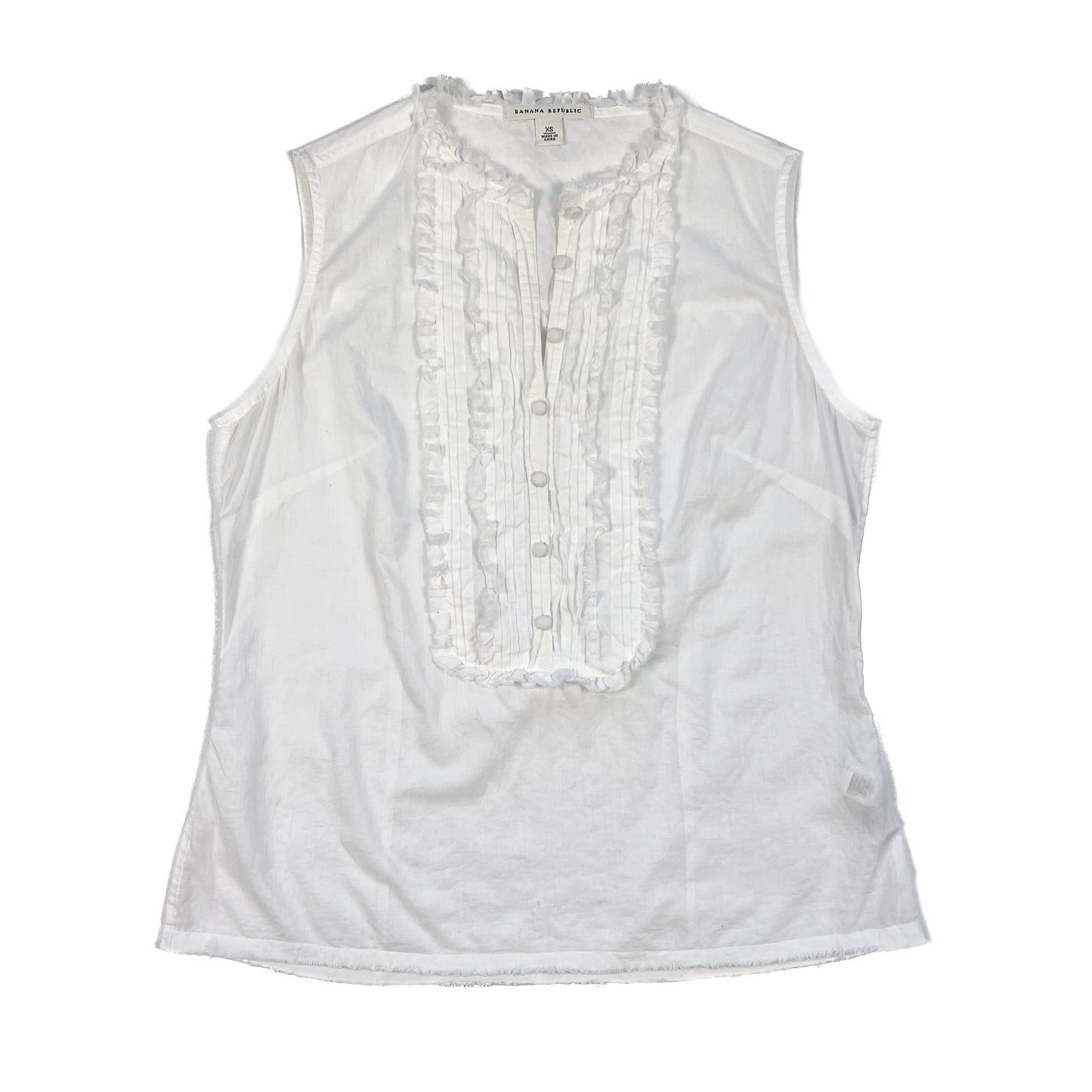 White Sleeveless Shirt