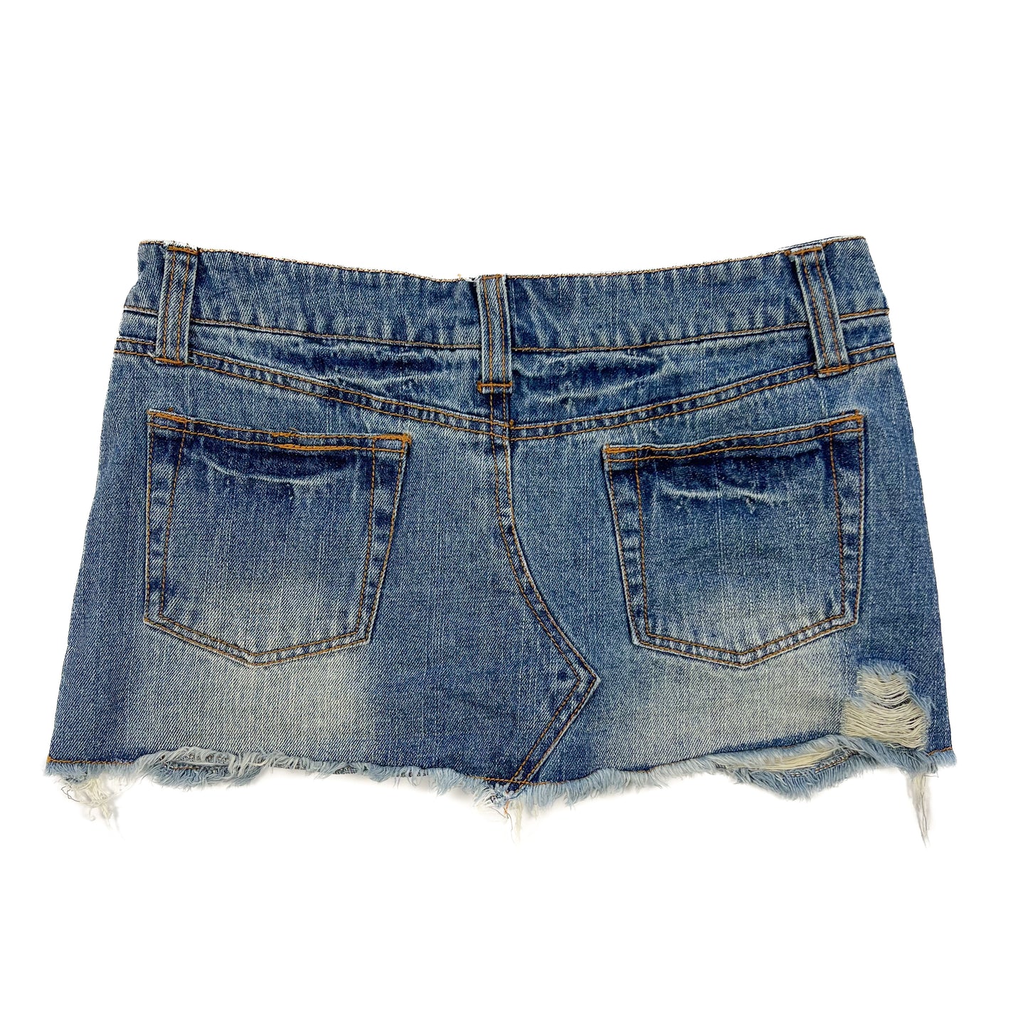 Blue Denim Mini Skirt